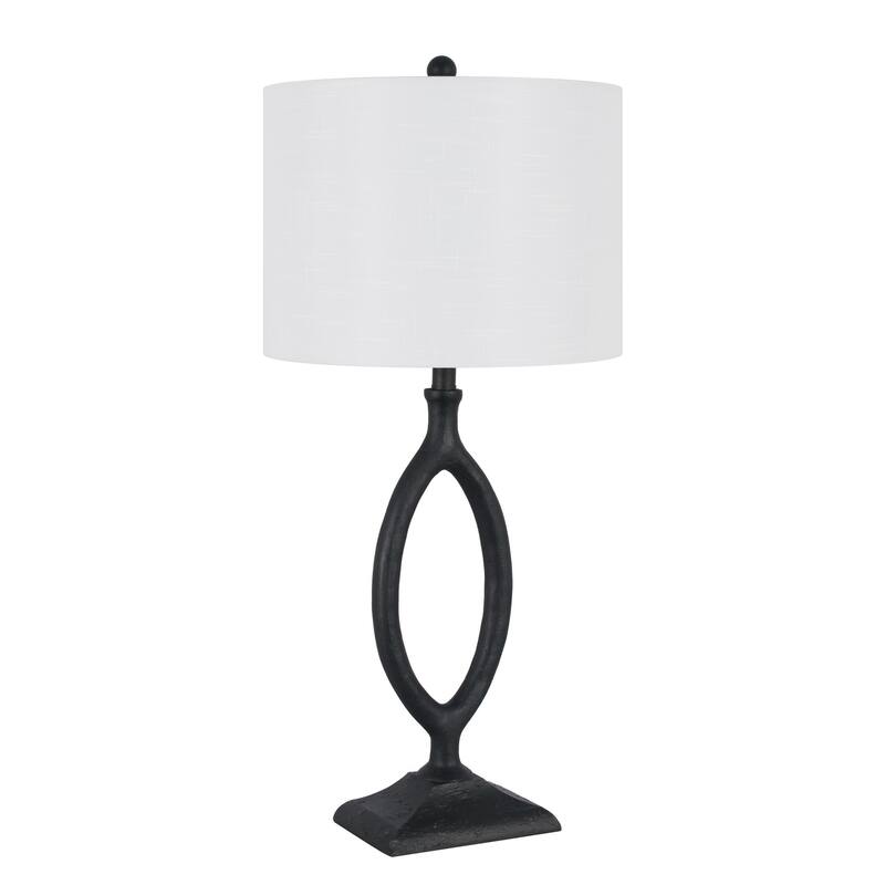Polyresin Table Lamp - Black Cast Iron, 33" (Set of 2)