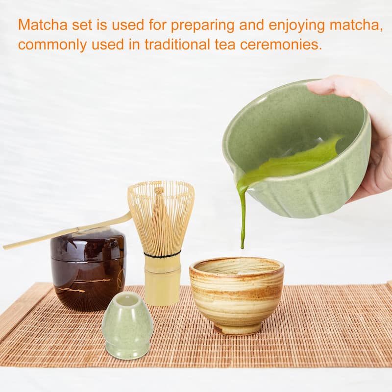 Matcha Set Match Whisk Matcha Scoop Tea Spoon Matcha Whisk Stand 1 Set