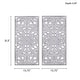 preview thumbnail 49 of 55, Madison Park Botanical Panel Distressed Carved Wood Wall Decor (Set of 2)