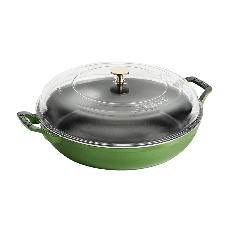 STAUB Cast Iron 3.5-qt Braiser with Glass Lid