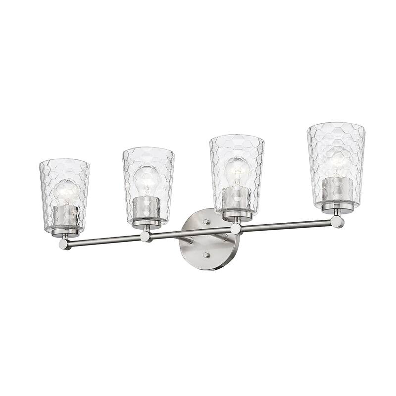 Millennium Lighting Ashli 2/4 Light Vanity Light with Clear Honeycomb Glass Shades