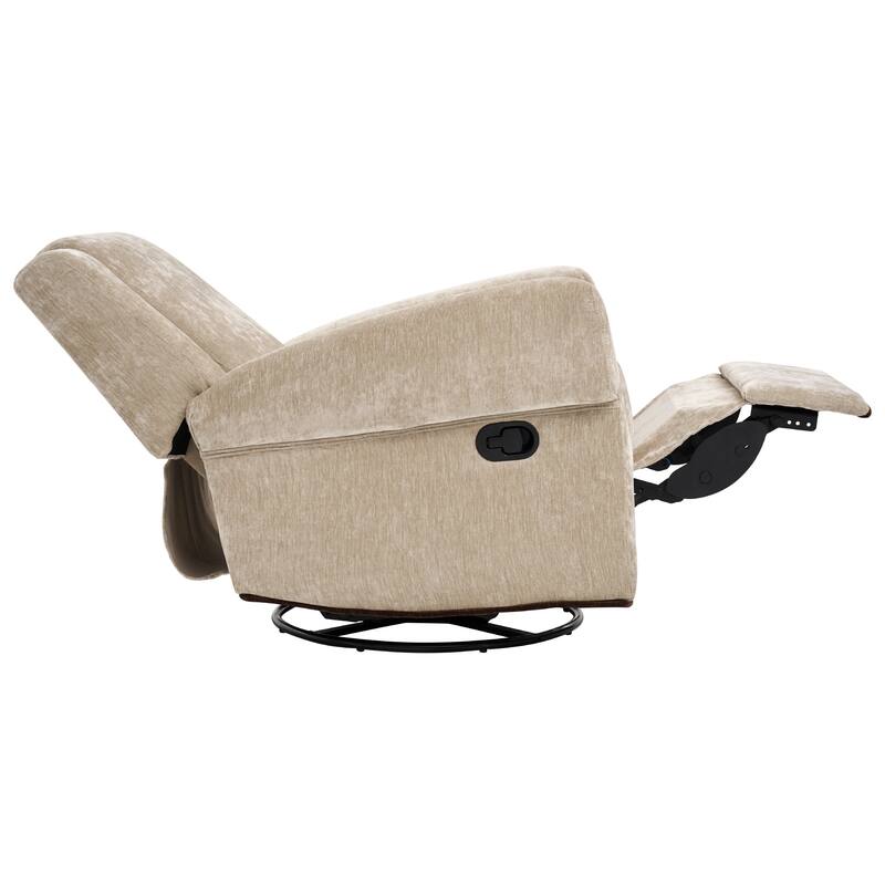 Manual Recliner Nursery Recliner Chair Swivel Rocker Recliner Sofa for Living Room, Bedroom Home Theaters and Nursery