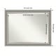 preview thumbnail 11 of 36, Beveled Bathroom Wall Mirror - Parlor Silver Frame Outer Size: 46 x 36 in