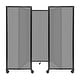 preview thumbnail 80 of 129, Room Divider 360 Folding Portable Partition - Polycarbonate Light Gray Poly - 6' H x 8'6" W