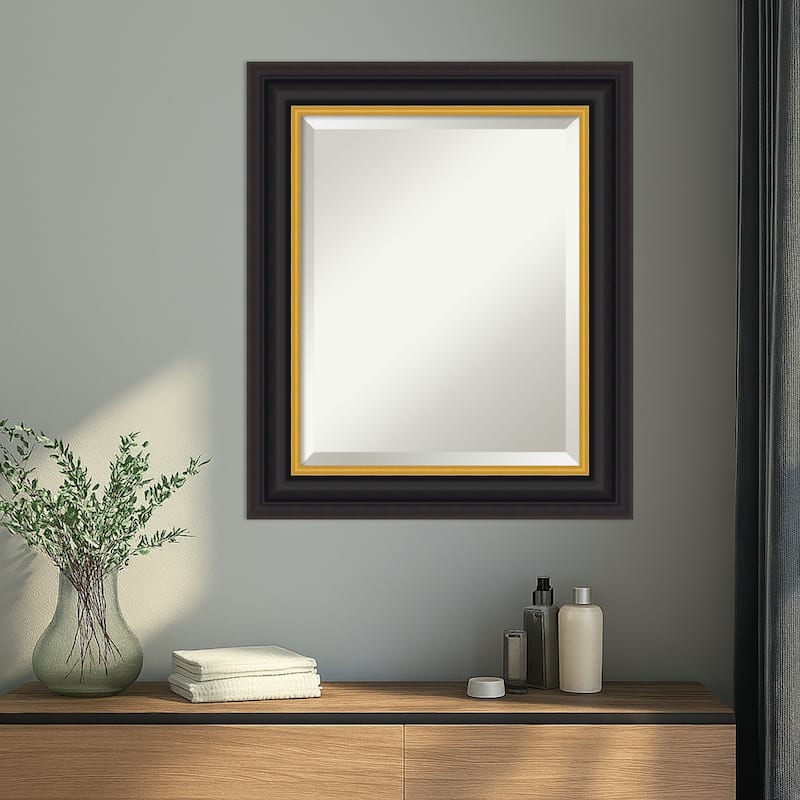 Sierra Beveled Wood Framed Wall Mirror