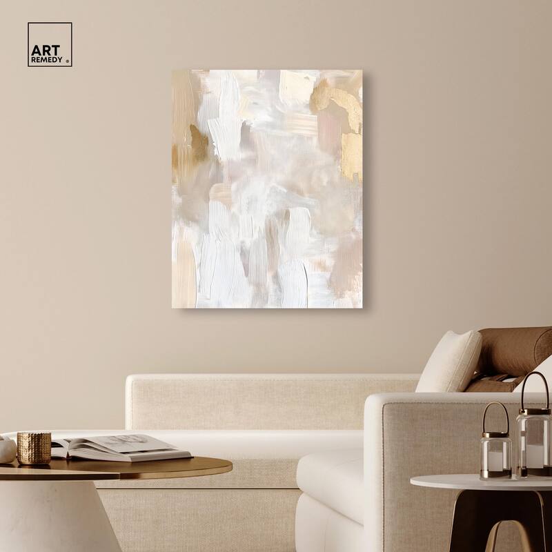 Beige and Cream II Canvas by Art Remedy, Gallery Wrapped