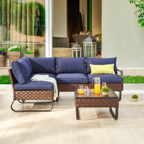 Patio Festival U-Leg 5-Piece Outdoor Conversation Set