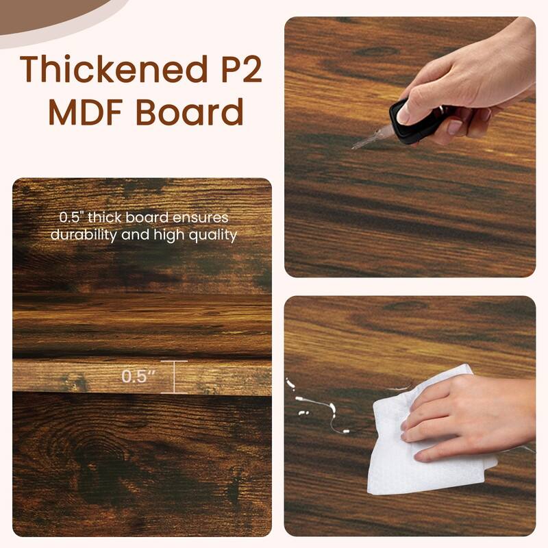 Modern Minimalist Storage Shelf - 6 Tiers, MDF Build