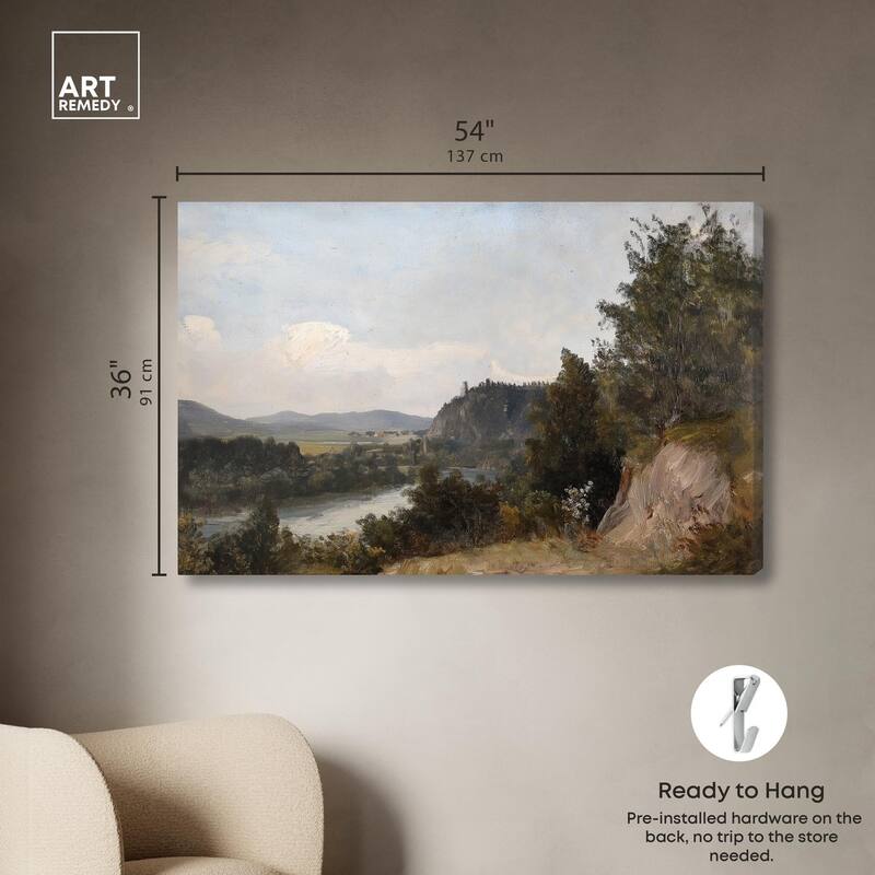 Hilltop Tower View I Canvas by Art Remedy, Gallery Wrapped