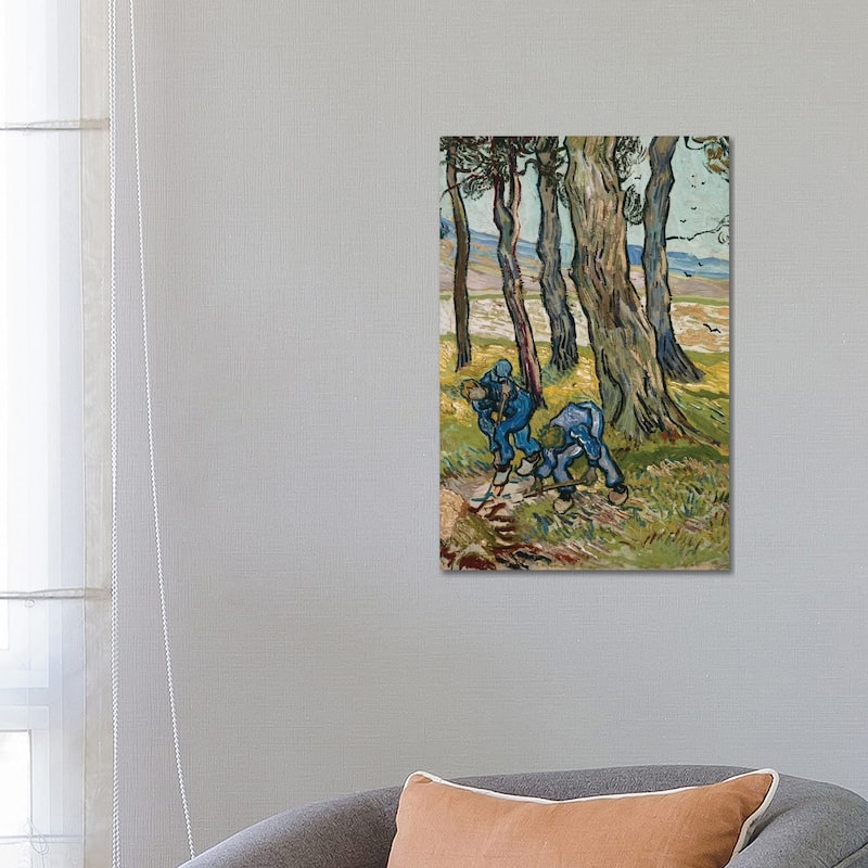 iCanvas "The Diggers, 1889" by Vincent van Gogh Canvas Print - 26x18x1.5