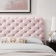 preview thumbnail 36 of 54, Lizzy Tufted Twin Performance Velvet Headboard