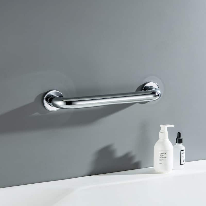 Bathroom Safety 12-Inch Length Stainless Steel Shower Grab Bar