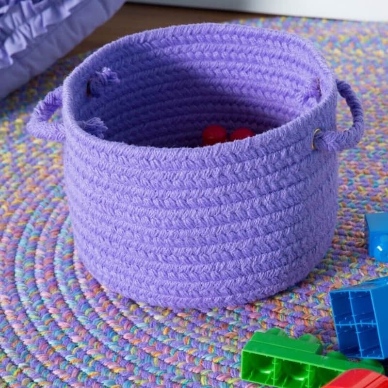 Happy Feet Woven Basket by Rhody Rug
