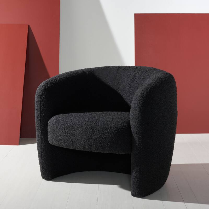 SAFAVIEH Couture Sangita Barrel Back Accent Chair - 35" W x 31" D x 30" H - 35Wx31Dx30H