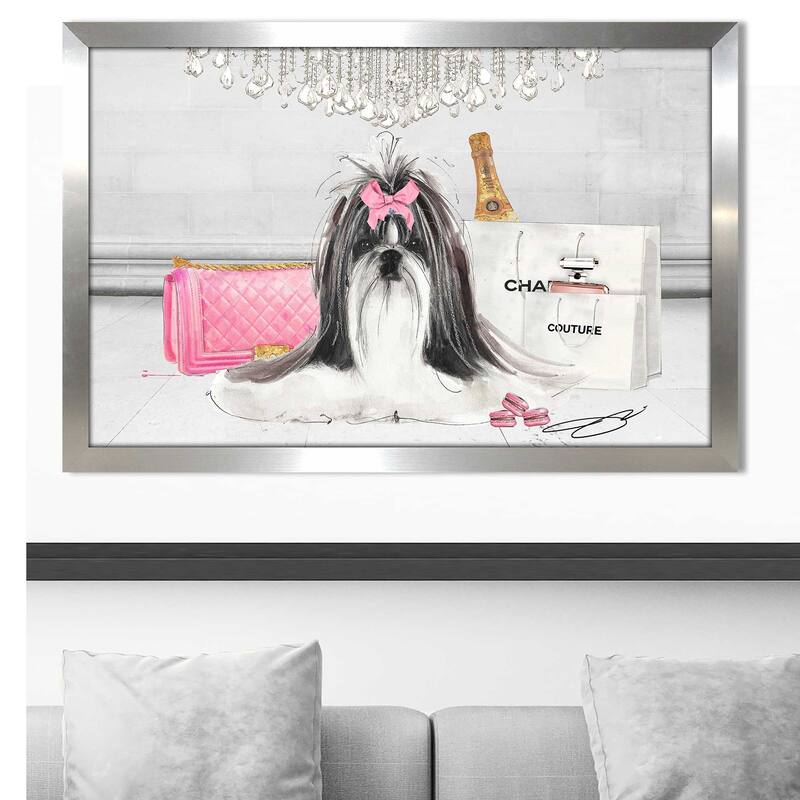"Fashionista Shih Tzu " by Jodi Print on Acrylic