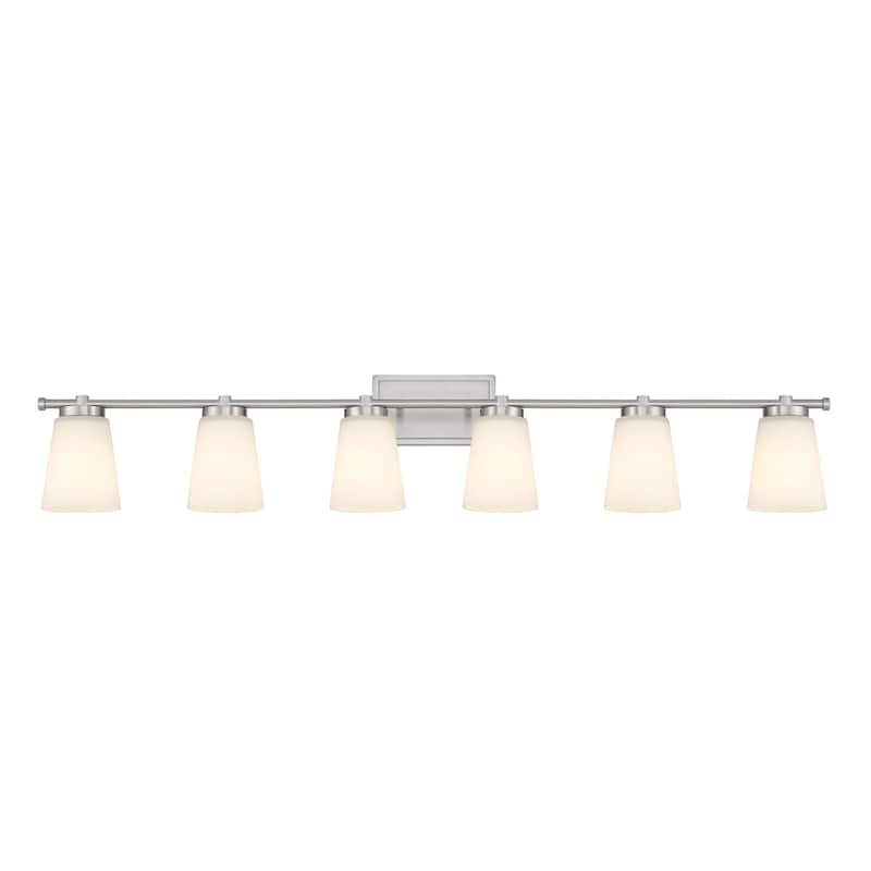 Acroma 6 - Light Steel Dimmable Vanity Light - 6-light