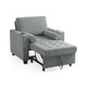 preview thumbnail 58 of 77, 3-in-1 Pull-Out Sleeper Chair Bed Convertible Adjustable Lounge