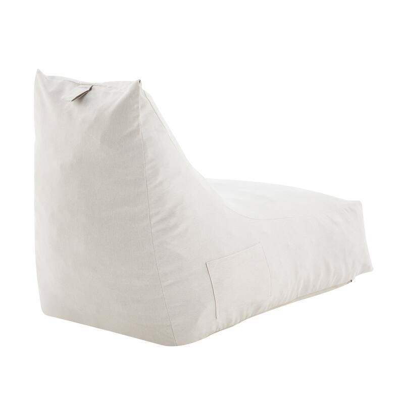 Christopher Knight Home - Lila Outdoor Patio Ergonomic Upholstered Bean Bag Chair with Shredded Foam Filled & Removable Cover