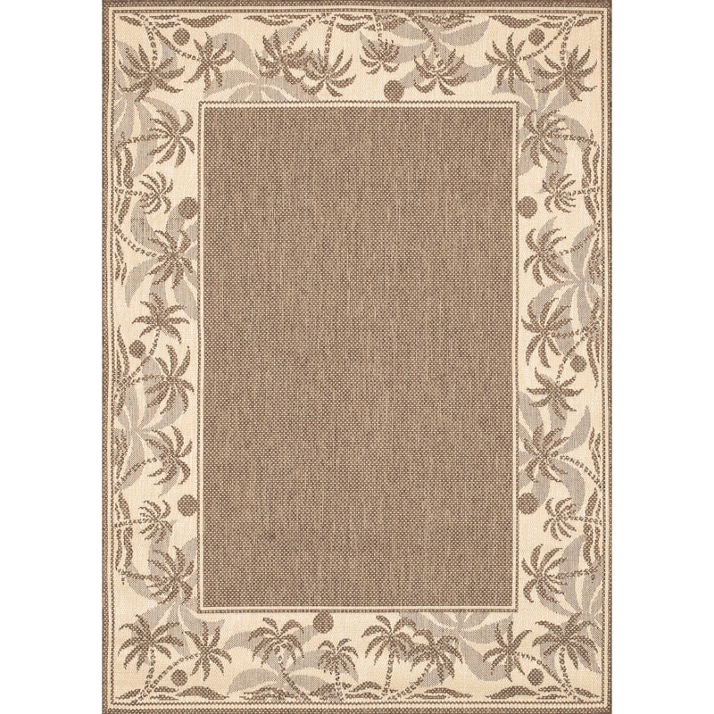 Dream Decor Rugs Pergola Sanctuary Indoor Outdoor Area Rug - 5'3" x 7'6" - Beige/Light Brown