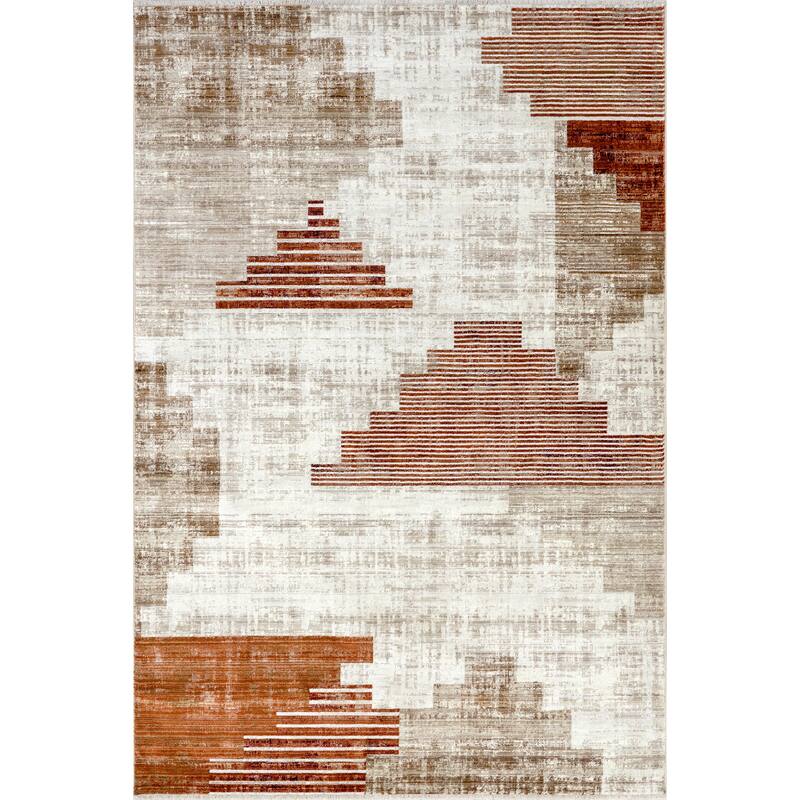 Nuloom Vickie Abstract Fringe Area Rug