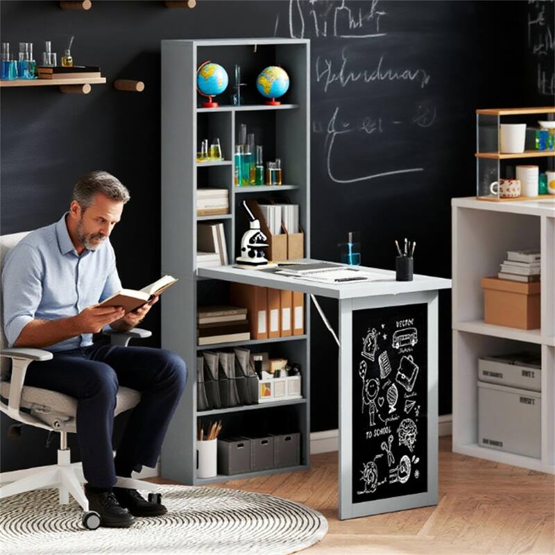 Fold-out Convertible Wall Mount Computer Office Desk