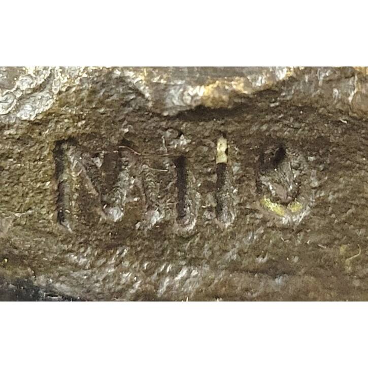 Original Milo Art Deco Wild Horse Bronze Sculpture Hot Cast Marble Base Figure