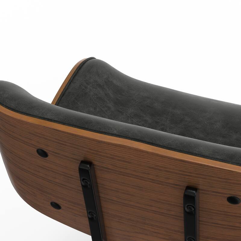 WYNDENHALL Perry Swivel Adjustable Executive Computer Bentwood Office Chair - 22 W x 25 D x 34.1 H