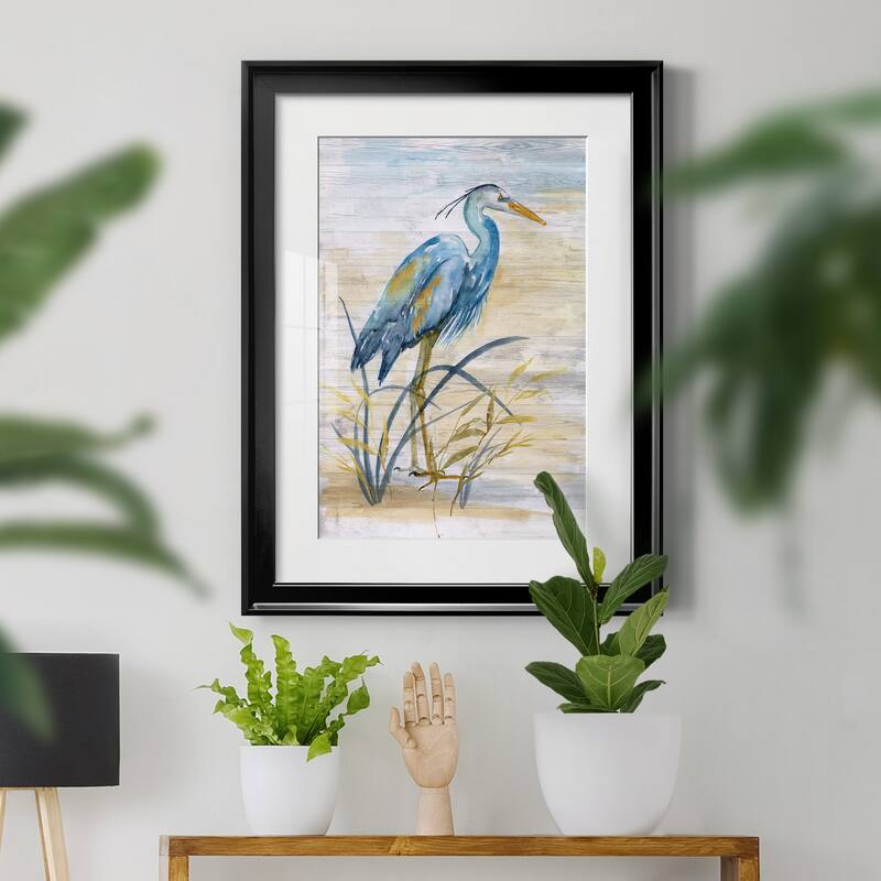 Blue Heron I Premium Framed Print - Ready to Hang