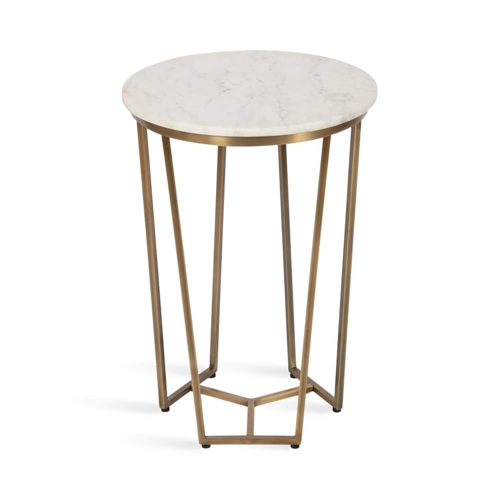 Kate and Laurel Solvay Wood and Metal Side Table.