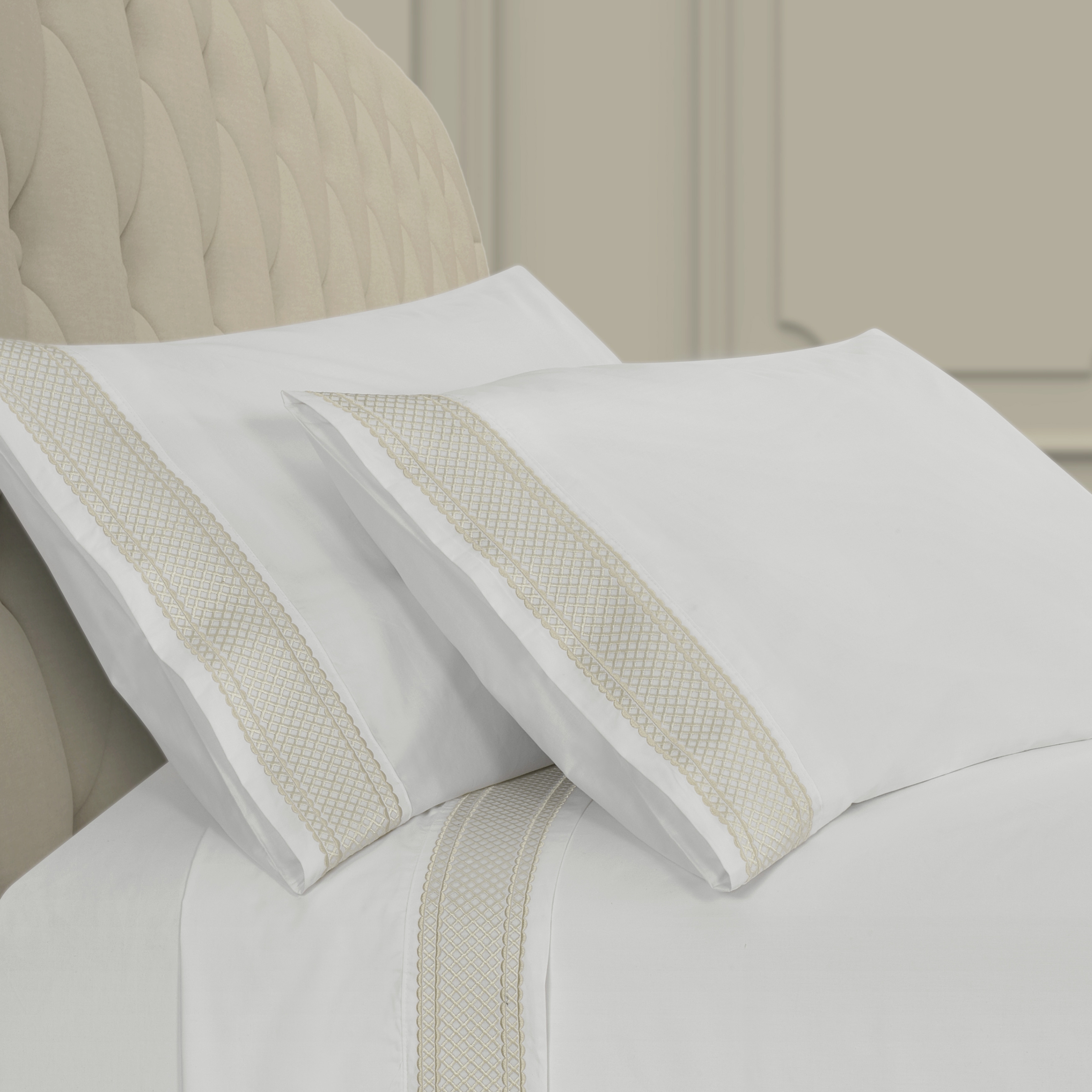 King Size Embroidered Pillowcases Bed Bath Beyond