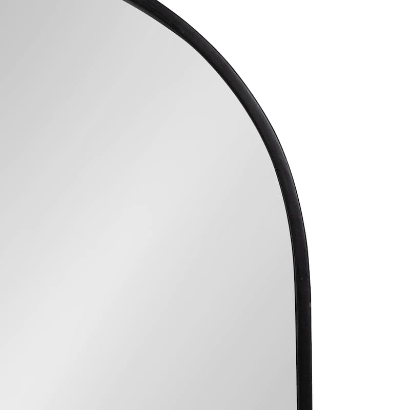 Kate and Laurel Schuyler Arch Wall Mirror with Hooks