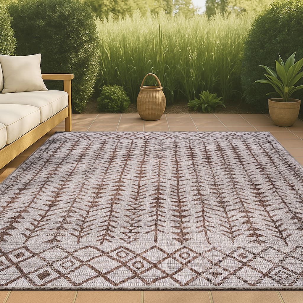 JONATHAN Y Sukie Bohemian Geometric Indoor/Outdoor Area Rug