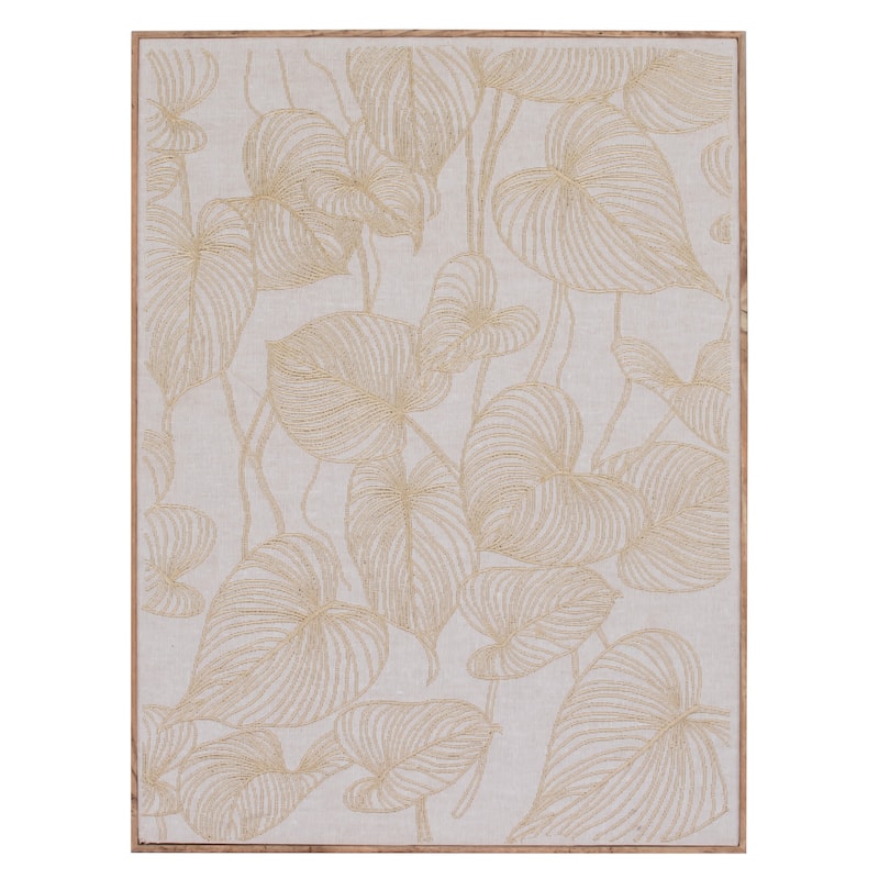 JoJo Fletcher Embroidered and Wood Framed Wall Art