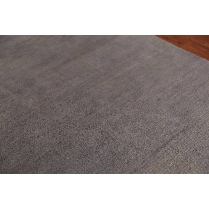 Gray Modern Gabbeh Oriental Area Rug Handmade Wool Carpet - 5'0" x 6'6"