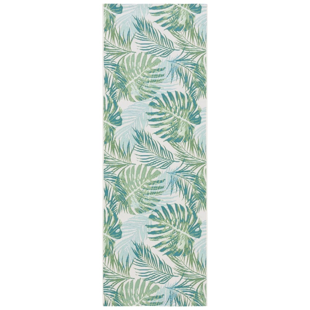 SAFAVIEH Barbados Pisti Tropical Indoor/ Outdoor Waterproof Patio Backyard Rug