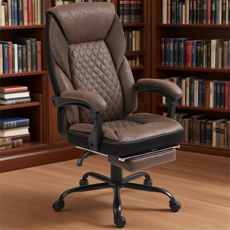 Executive Office Chair, Ergonomic Desk Chair, Reclining Swivel Chair