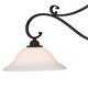 preview thumbnail 21 of 19, Monrovia 3L Linear Chandelier Island Pendant Light Fixture White Glass - 43.75-in W x 20.25-in H x 11.25-in D