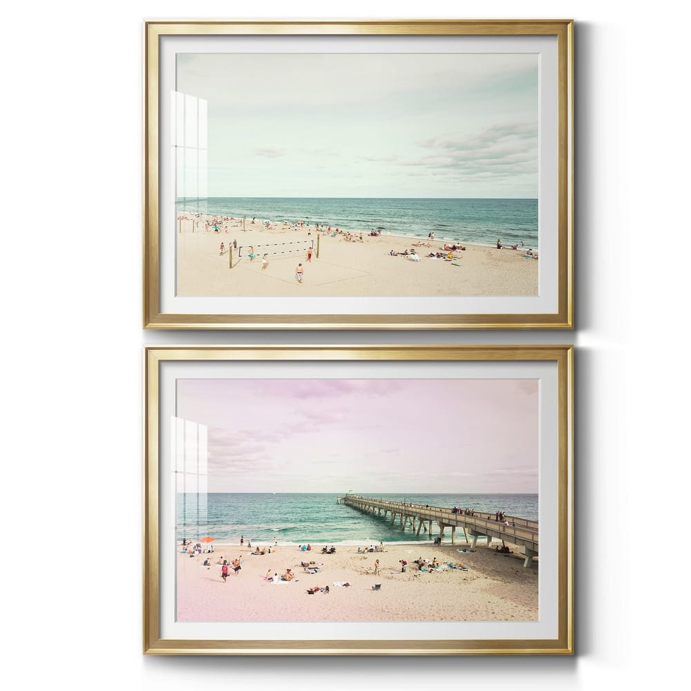 Day at the Beach Premium Framed Print - Ready to Hang