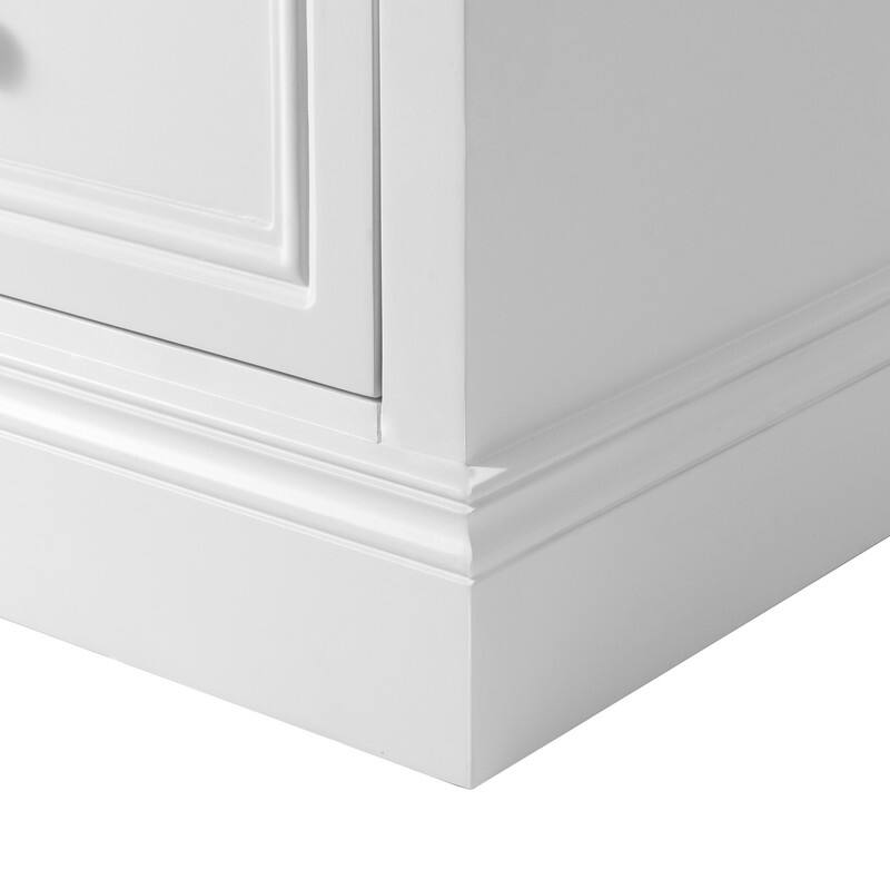 2-Drawer Nightstand with Faux Marble Top