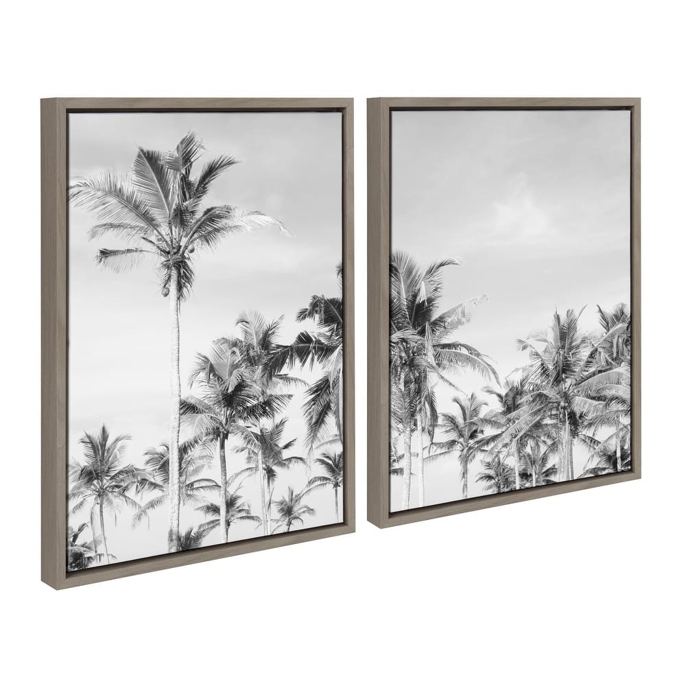 Kate and Laurel Coastal Framed Canvas Set by The Creative Bunch Studio