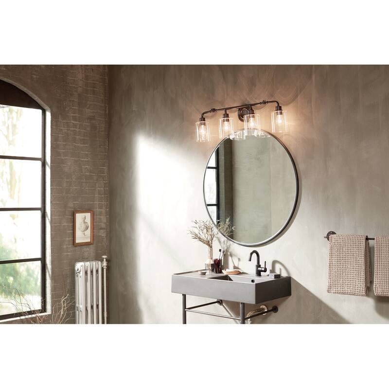 Kichler Lighting Gunnison 33.75 inch 4-Light Vanity Light Black