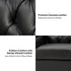 preview thumbnail 12 of 65, Mateo 82.28" Wide Transitional Genuine Leather Sofa with Nailhead Trim and Button-Tufted Back