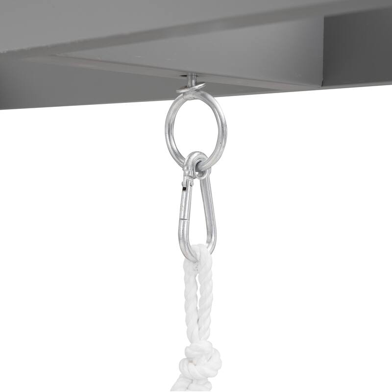 Extendable Twin Daybed with Swing and Ring Handles (Twin bed can be