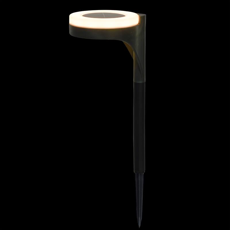 Alpine Corporation QLP1578SLR-3 Solar Pathway Light - Outdoor Solar LED Stake Lights, 15" H, for Garden, and Yard, Set of 3