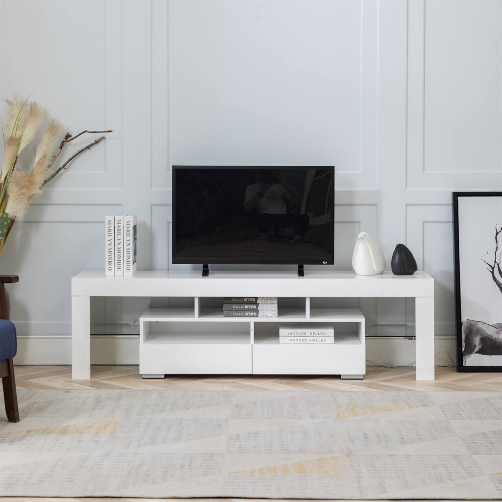 TV Cabinet TV Stand Media Storage Console Gaming Consoles for 65 In TV