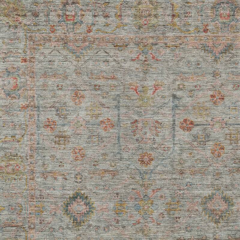 HomeRoots Floral Traditional Rectangle Outdoor Rug