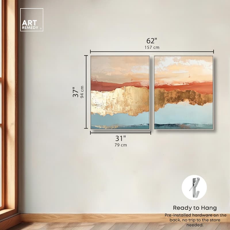Earthy Glow III Canvas Set of 2 by Art Remedy