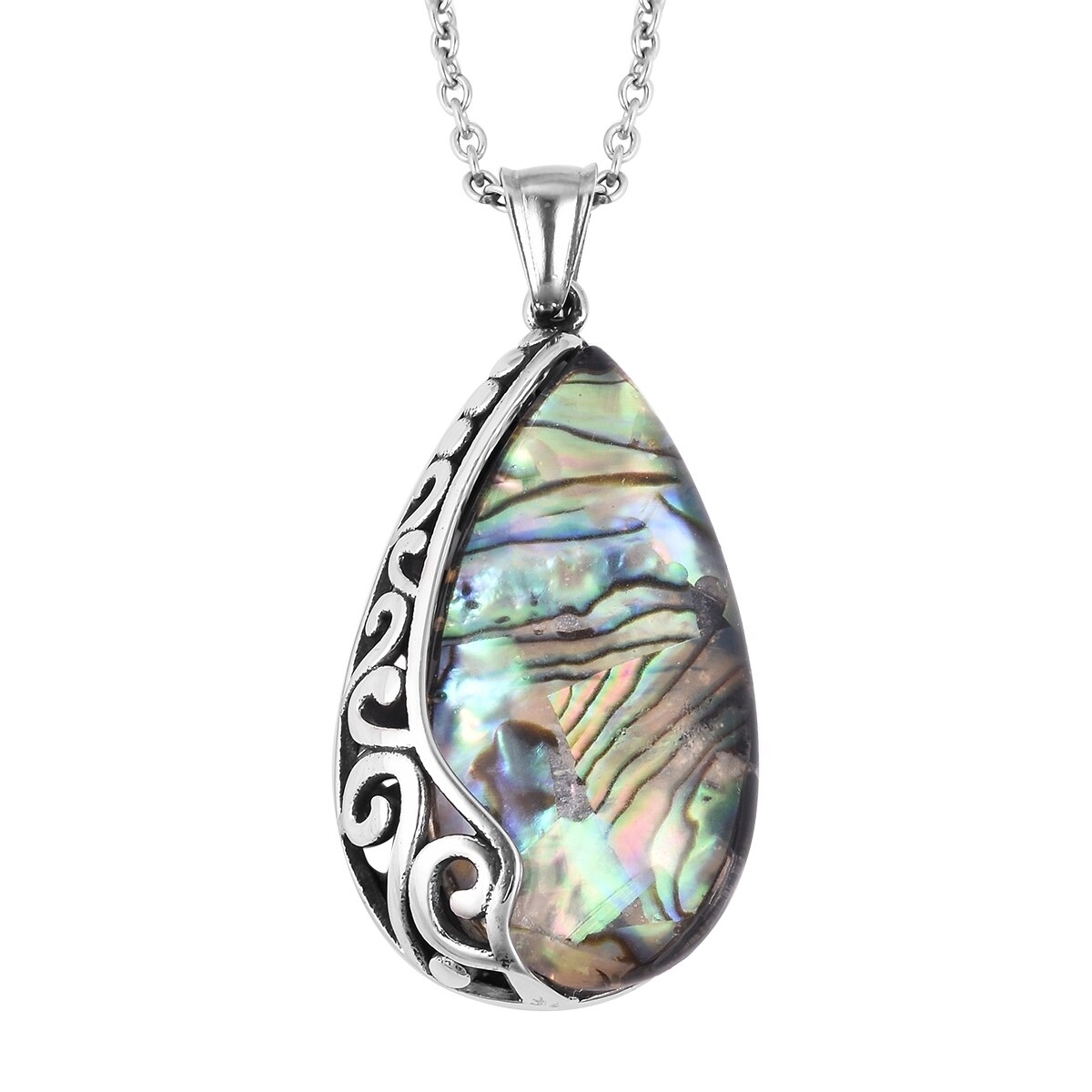 abalone shell pendant necklace