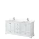 Option White, Chrome Trim, White Quartz Top