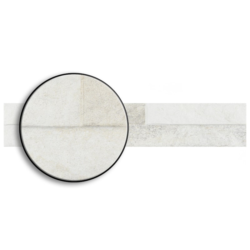 Merola Tile Ordino White 3-1/4" x 17-1/2" Porcelain Wall Tile